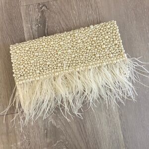 UNTAMED PETALS Featherington Clutch
